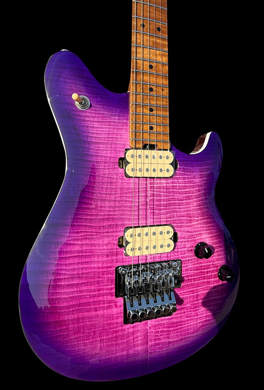 Firefly FFMN Electric Guitar With Flamed Maple Top (Transparent Purple Color)