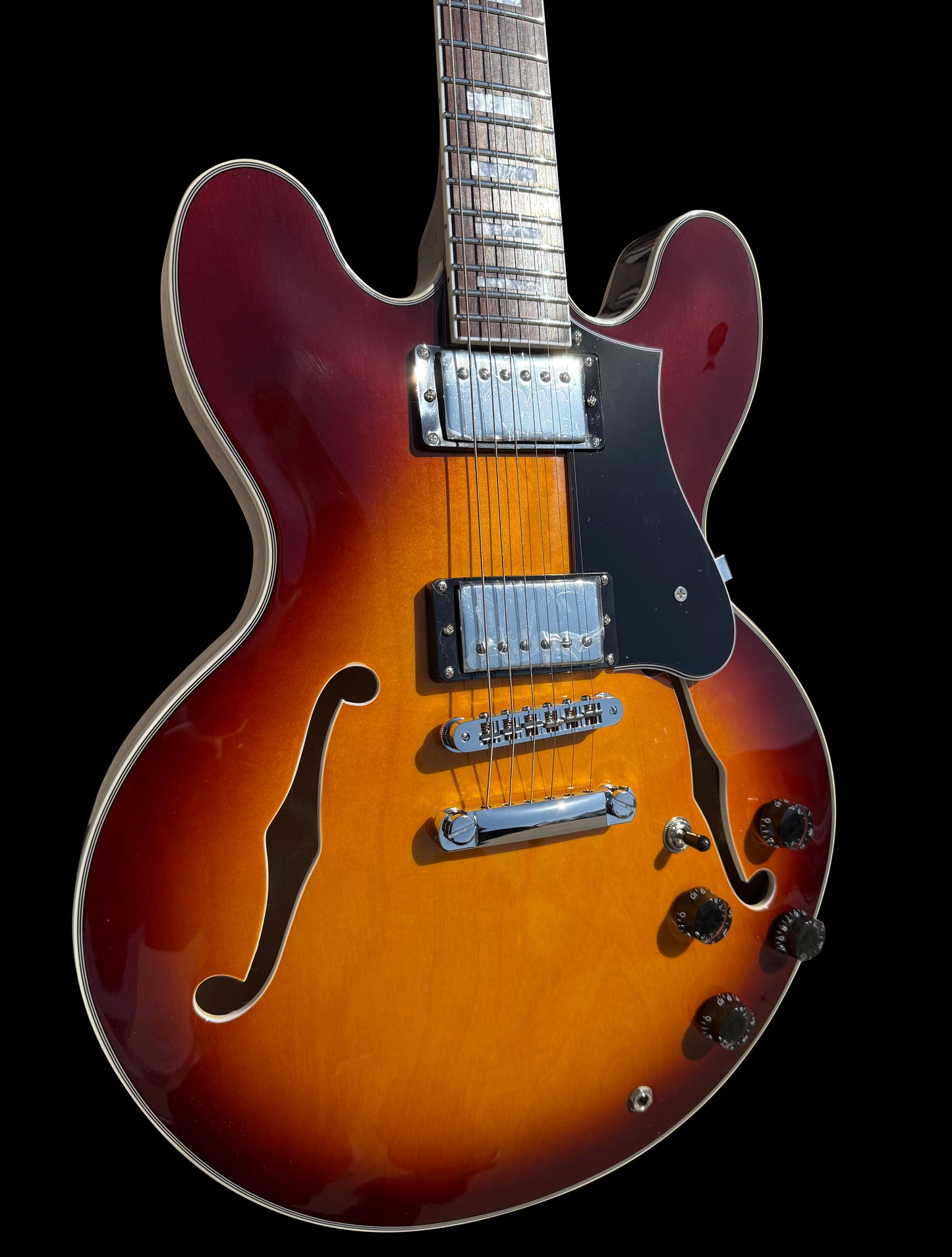 Firefly FF338PRO Full Size Semi Hollow body Electric Guitar （Sunburst Color)